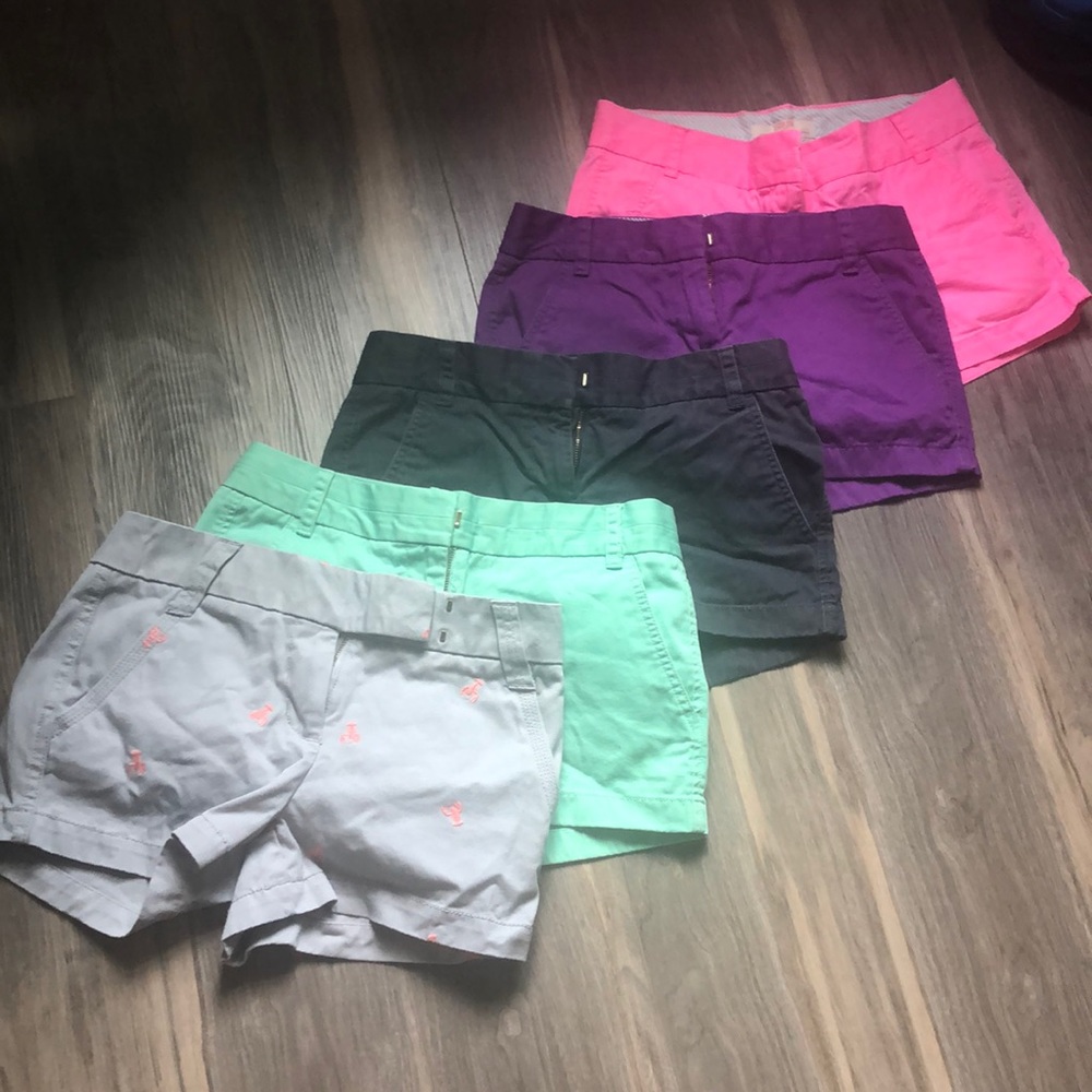 J crew bundle chino 3” shorts size 0